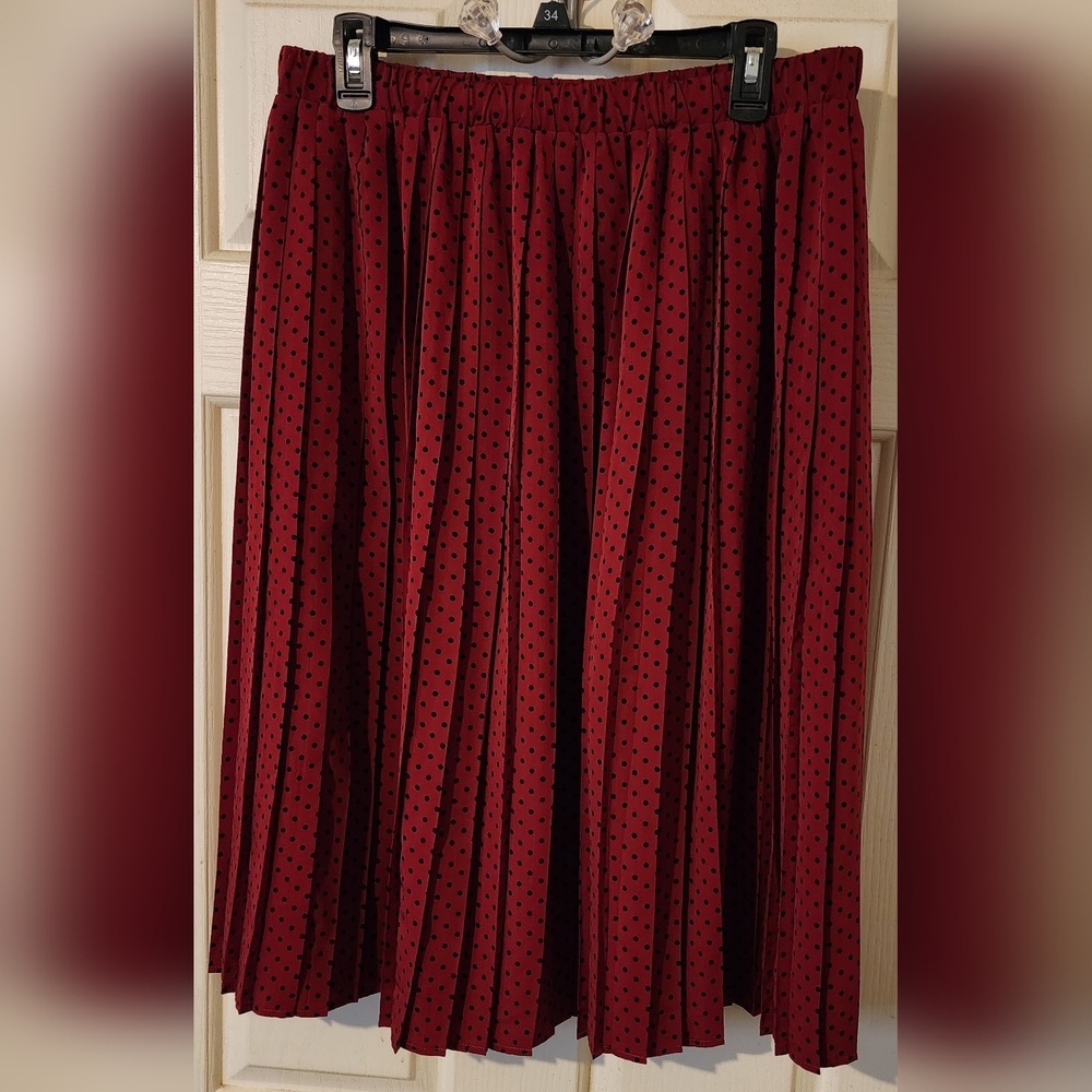 Hi There From Karen Walker midi pleated skirt.
